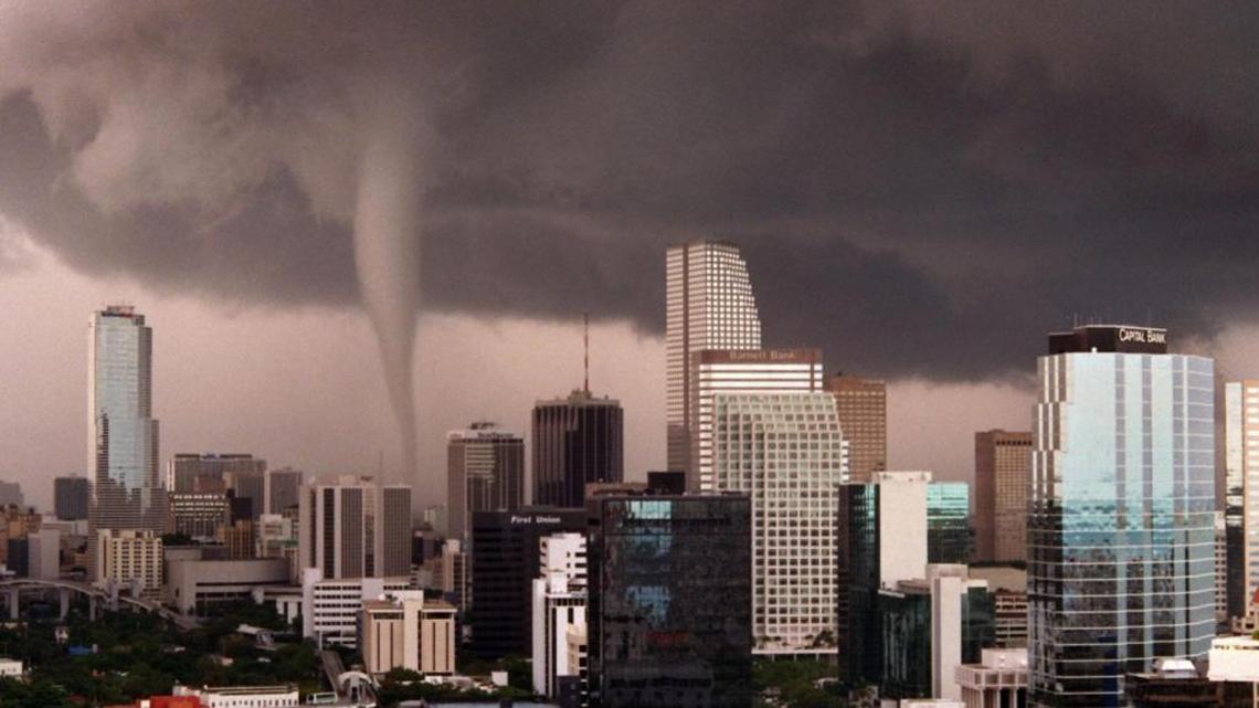 A tornado touched down in several places in Miami and Miami Beach on May 12, 1997.