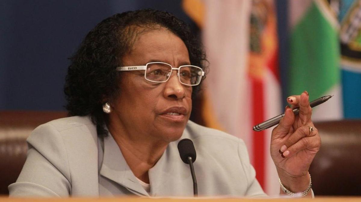 Miami Dade Commissioner Barbara Jordan, shown here in a 2015 file photo, sponsored workforce-housing rules rejected by fellow commissioners.