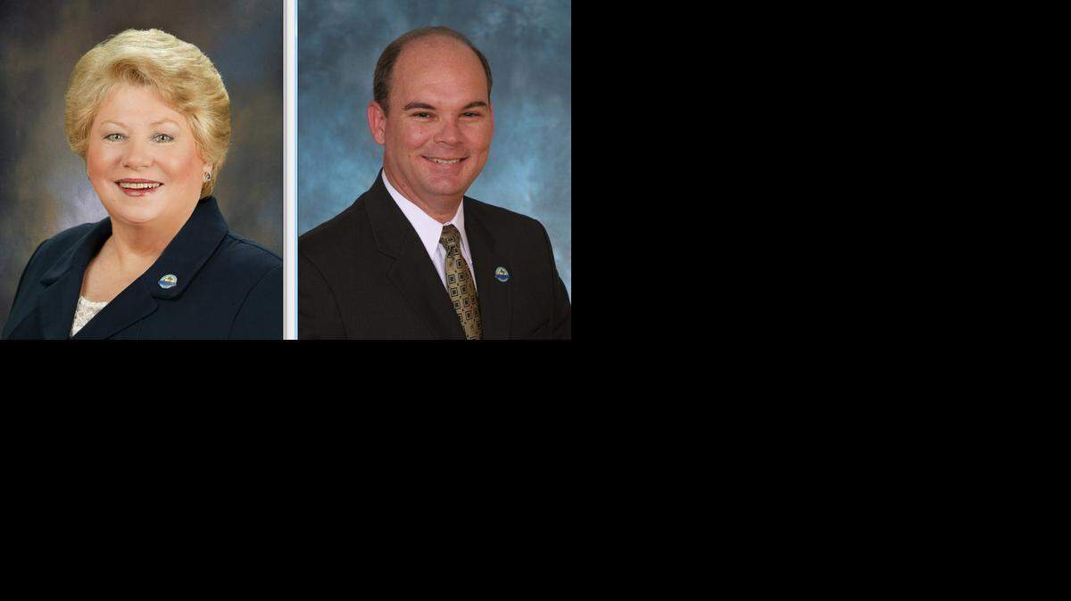 
Palmetto Bay incumbent Mayor Shelley Stanczyk and her opponent, former Mayor Eugene Flinn. 
