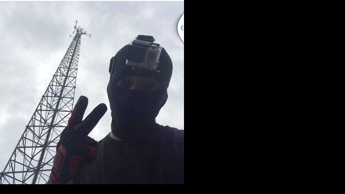 
Miami police released this photo, reportedly of thrill seeker DareDevilMagic
