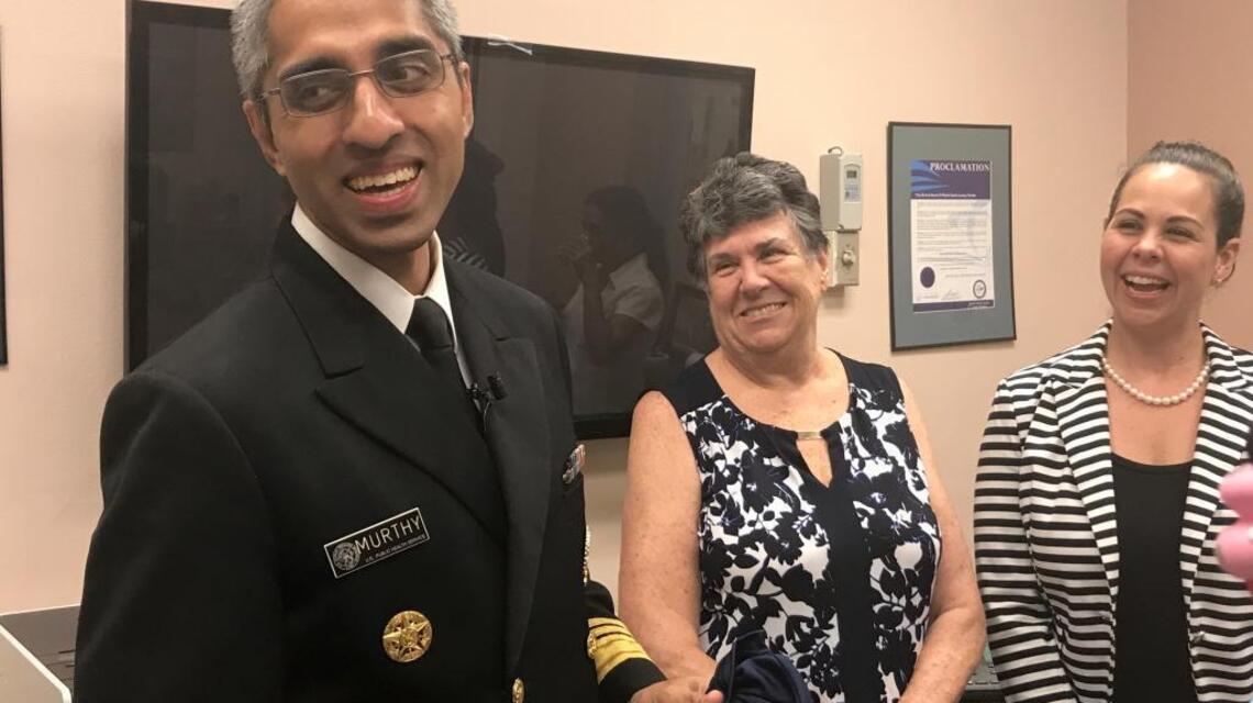 Former surgeon general keeps his promise, visits Pinecrest alma mater to talk e-cigarettes