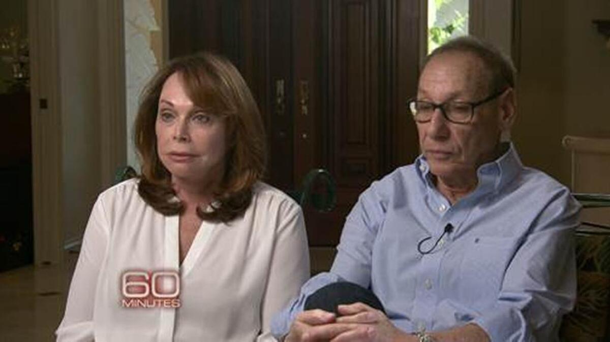 Shirley and Arthur Sotloff of Pinecrest discuss their son Steven, a freelance journalist who was held hostage and murdered on video by the Islamic State in September 2014, on CBS4’s “60 Minutes” on Sunday, Jan. 8, 2014.