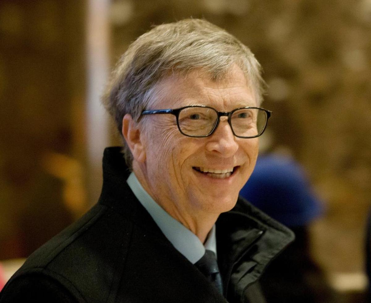 Bill Gates arrives at Trump Tower in New York on Dec. 13, 2016.