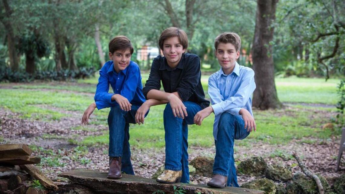 Triple the mitzvah as triplets share rite of passage at Temple Beth Am