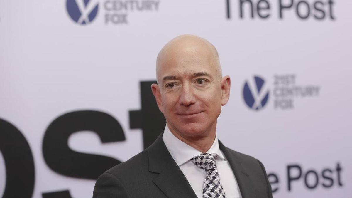 Amazon CEO Jeff Bezos attends the premiere of “The Post” at The Newseum on Dec. 14, 2017, in Washington.
