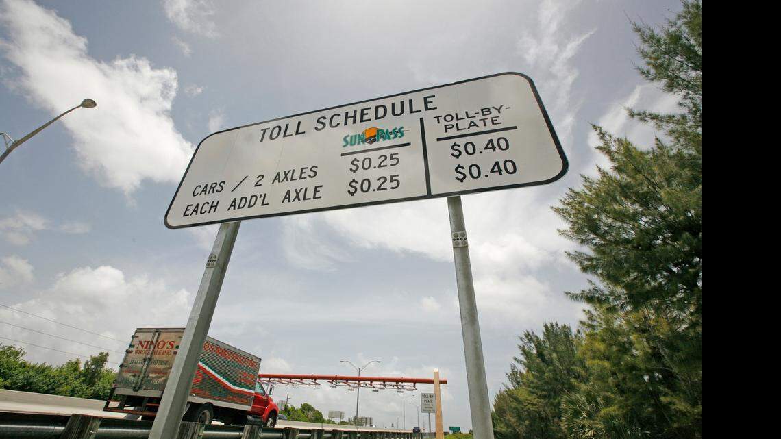 
A view of the new toll system of Snapper Creek Expressway Kendall in this file photo. 

