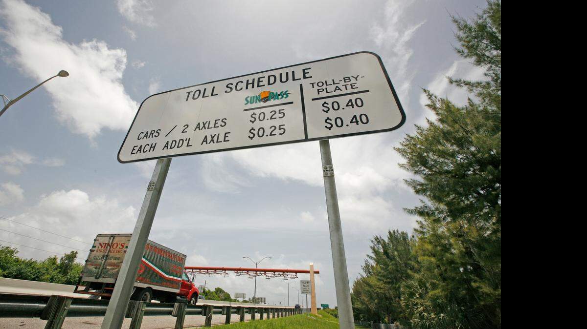 
A view of the new toll system of Snapper Creek Expressway Kendall in this file photo. 
