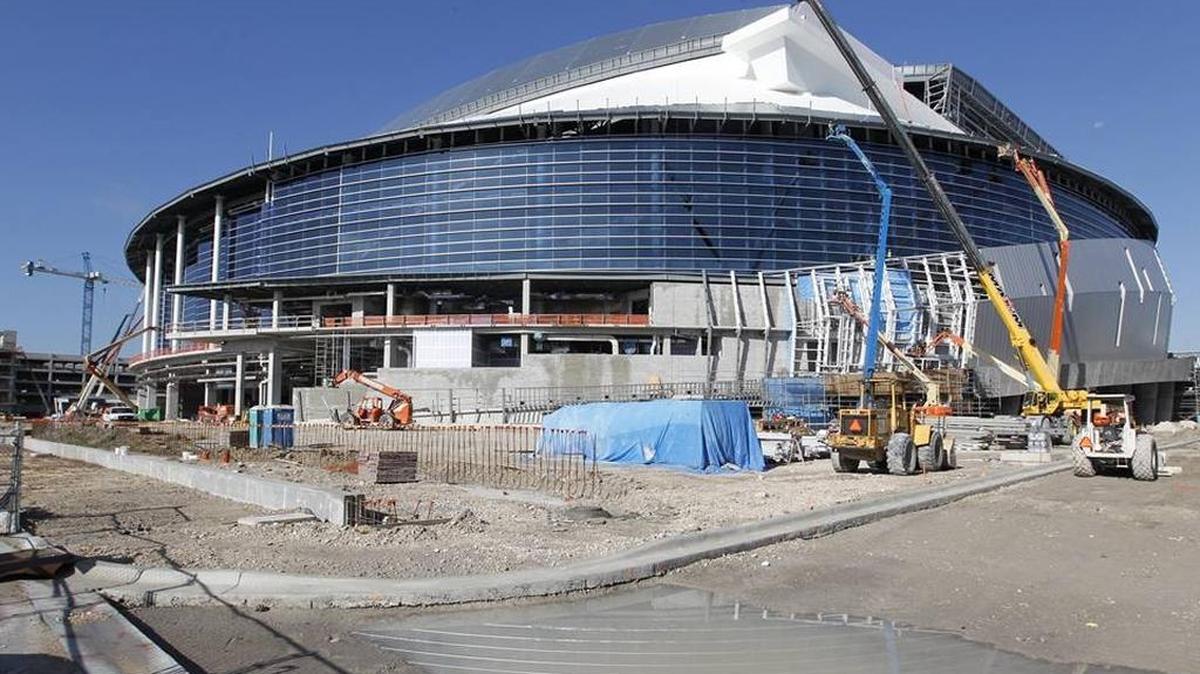 Marlins Park as it was undergoing construction