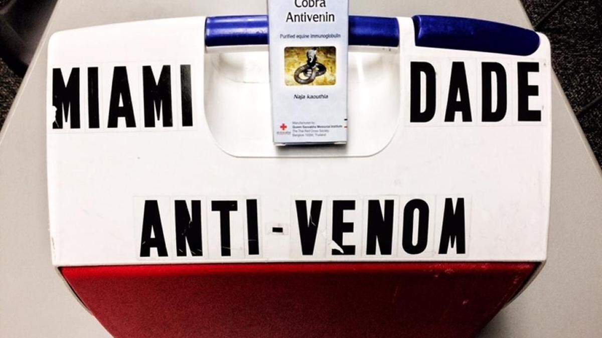 Miami-Dade Fire Rescue’s Venom One team is ready if anyone is bitten by the monocled cobra that escaped a week ago in Ocala.