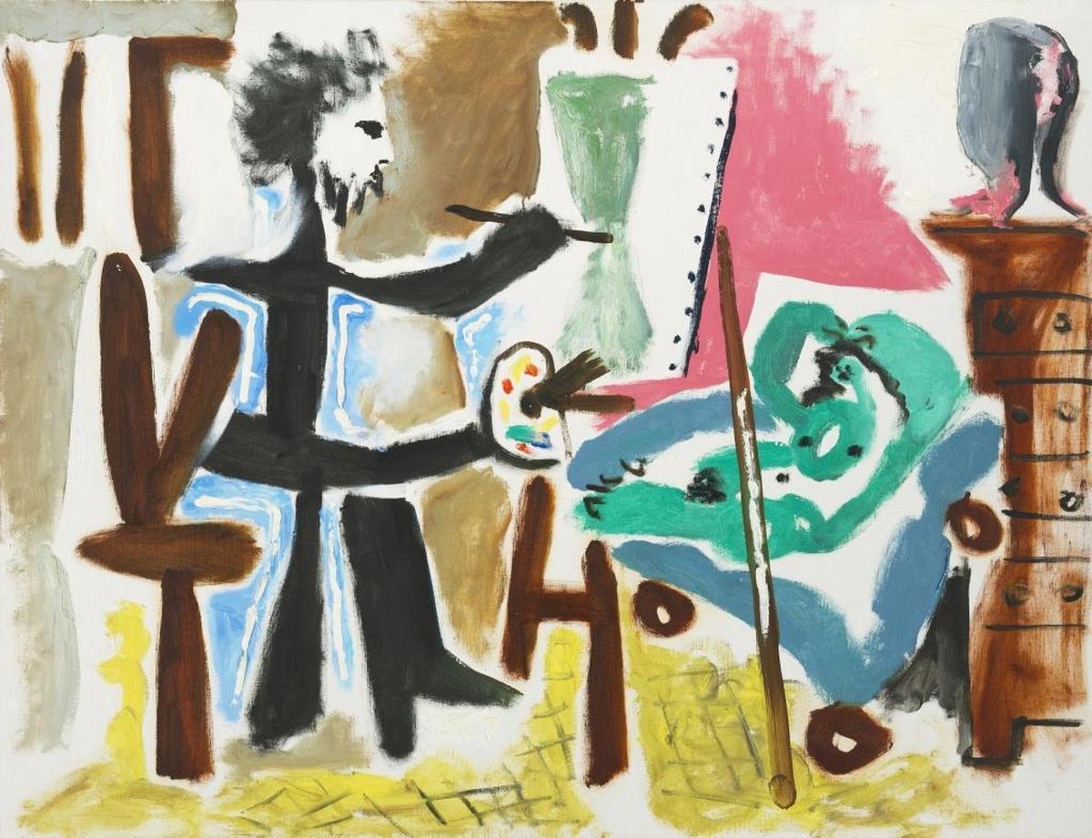 A work by Pablo Picasso, “Le Peintre et son modèle II,” is on exhibition at the new Institute for Contemporary Art, Miami’s newest art museum.