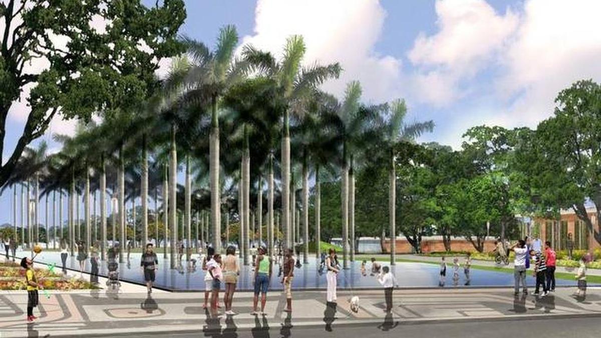 
Rendering of a proposed grand entryway for Museum Park

