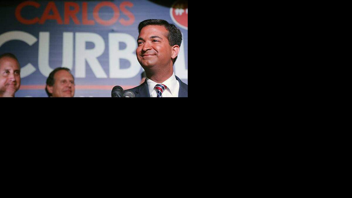 
Carlos Curbelo celebrated in Kendall earlier this month after defeating Rep. Joe Garcia.
