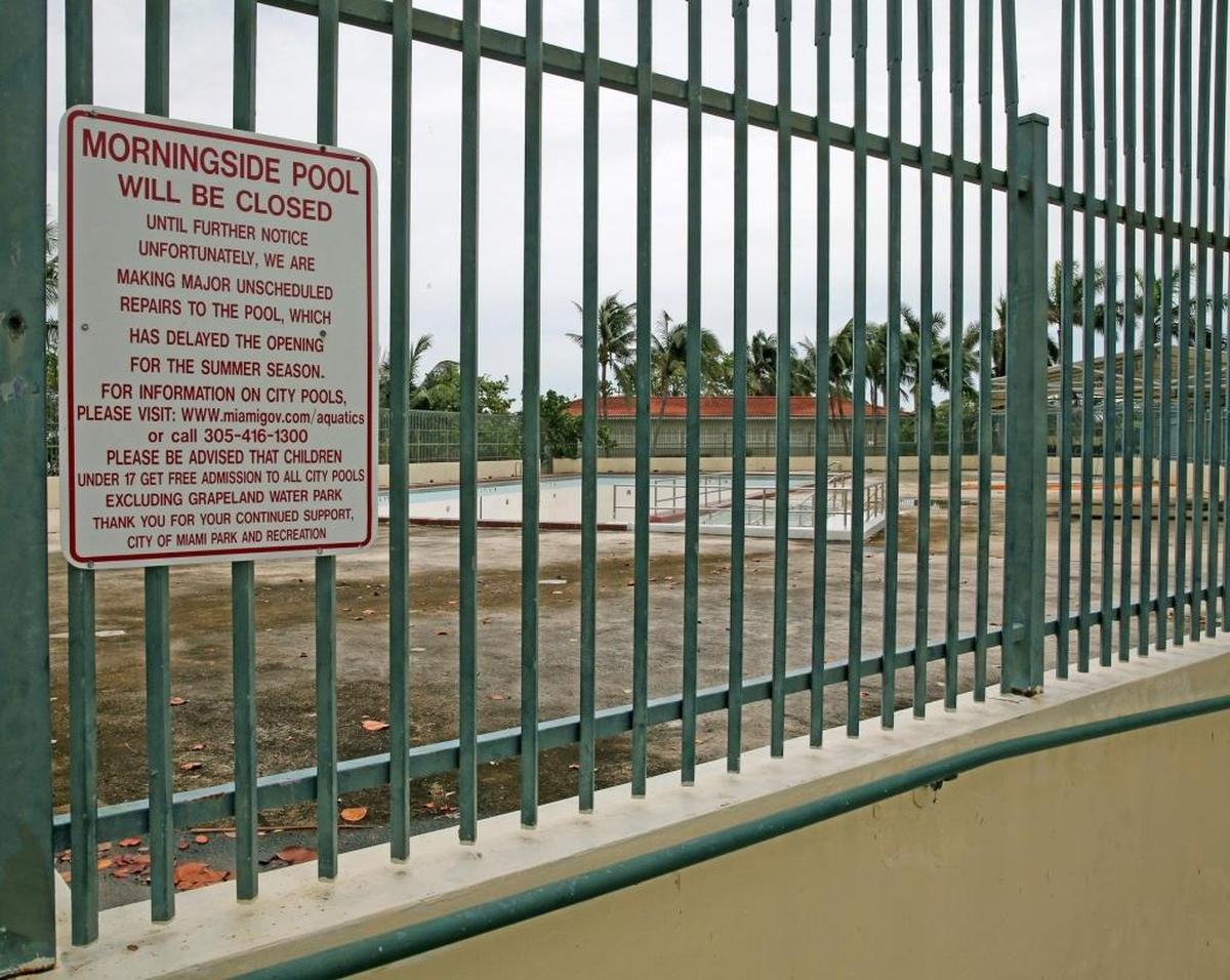 Morningside Park pool is closed until further notice due to needed repairs on Friday, October 6, 2017.