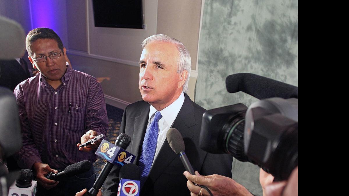 
Miami Dade Mayor Carlos Gimenez speaks to the Miami media after his 2014 State of the County address in Hialeah on Wednesday 26, 2014.
