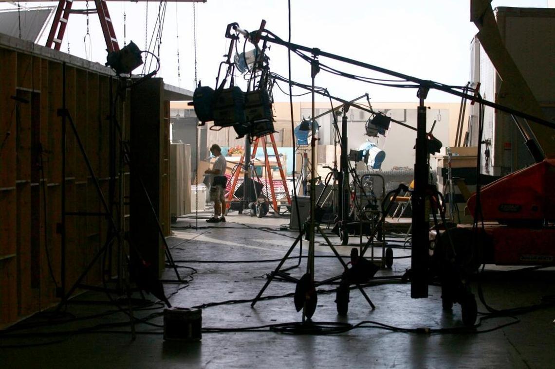The set of ‘Burn Notice,’ the first TV series entirely taped in Miami since ‘Miami Vice.’
