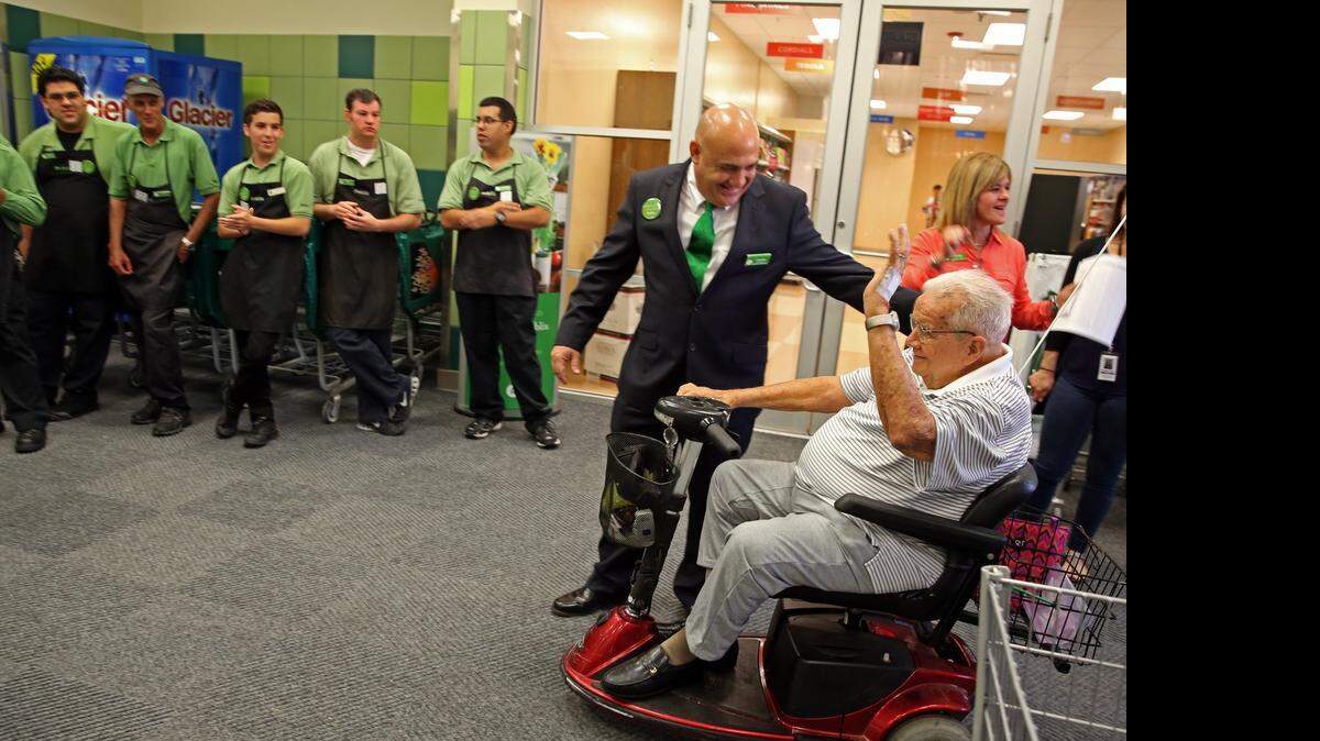 
Carlos Cruz, manager, at the newly remodeled Publix grand re-opening, located at 9420 SW 56th St., Miami Thursday April 23, 2015.
