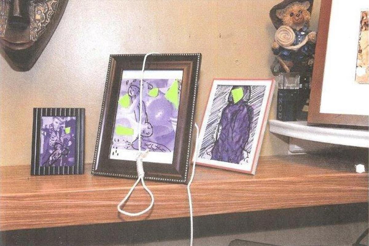A picture taken from Fire Station 12 on Sept. 9 after a group of firefighters vandalized a colleague’s family photos that were in his room at the fire station. Six Miami firefighters were fired as a result of the incident.
