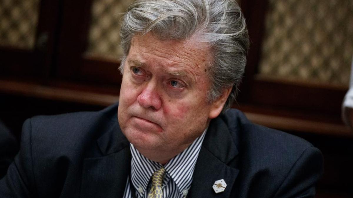 Miami-Dade prosecutors won’t charge President Donald Trump’s chief strategist, Steve Bannon, seen in the White House photo earlier this year, in a voter registration case.