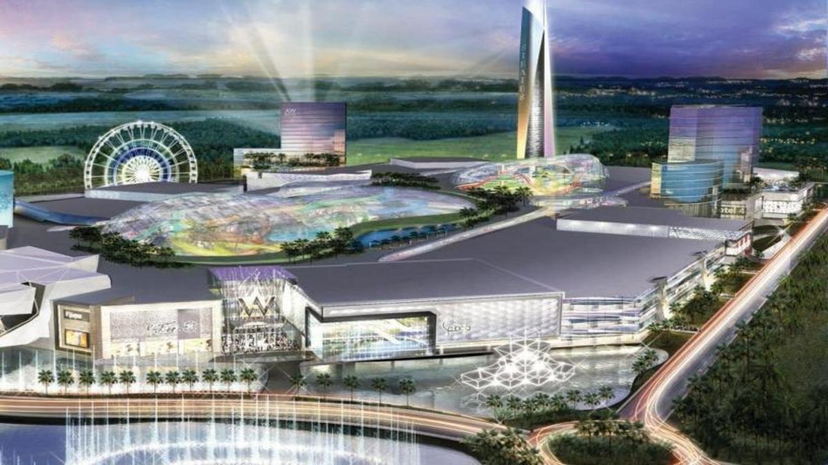 An artist’s rendering of American Dream Miami, the six-million-square-foot retail theme park proposed for Northwest Miami-Dade.
