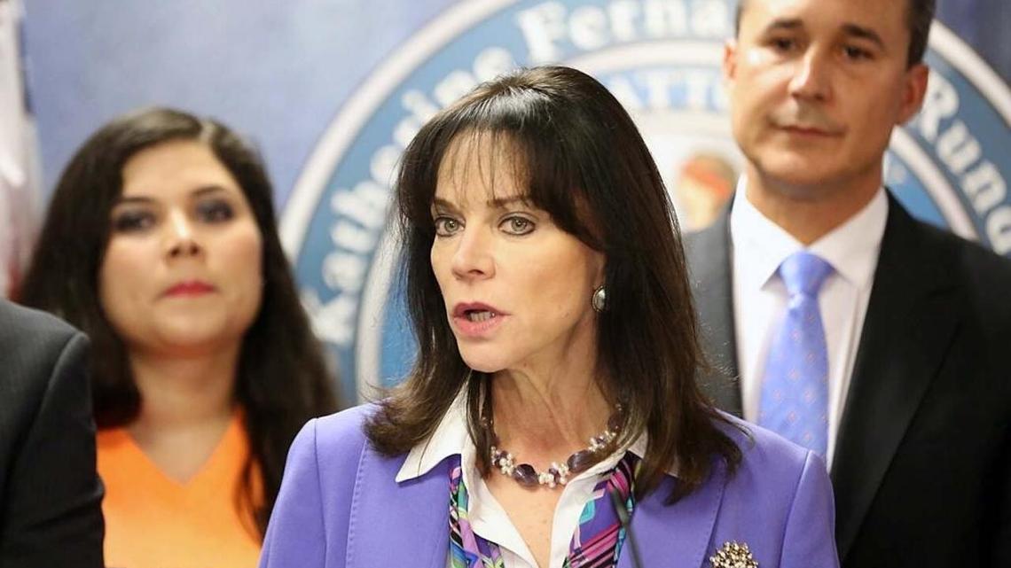 Miami-Dade State Attorney Katherine Fernandez Rundle at a press conference in March.