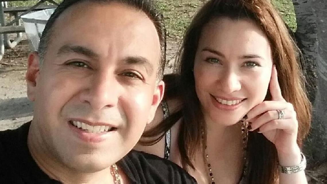 Retired Miami police officer Michael Levy, 48, and his wife, Lila Bahamon, 38