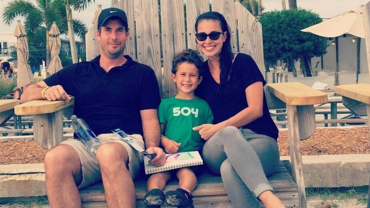 Scott and Finn McGuire, center, and Suzy Rivera took what would be their last family vacation in the summer of 2015 in Florida. Courtesy of Suzy Rivera
