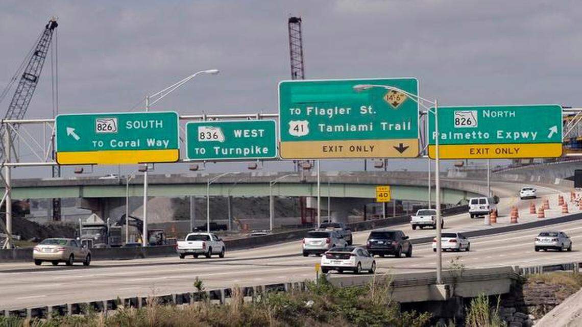 
Roadwork this week is expected to snarl traffic on several highways, including the Palmetto Expressway. 
