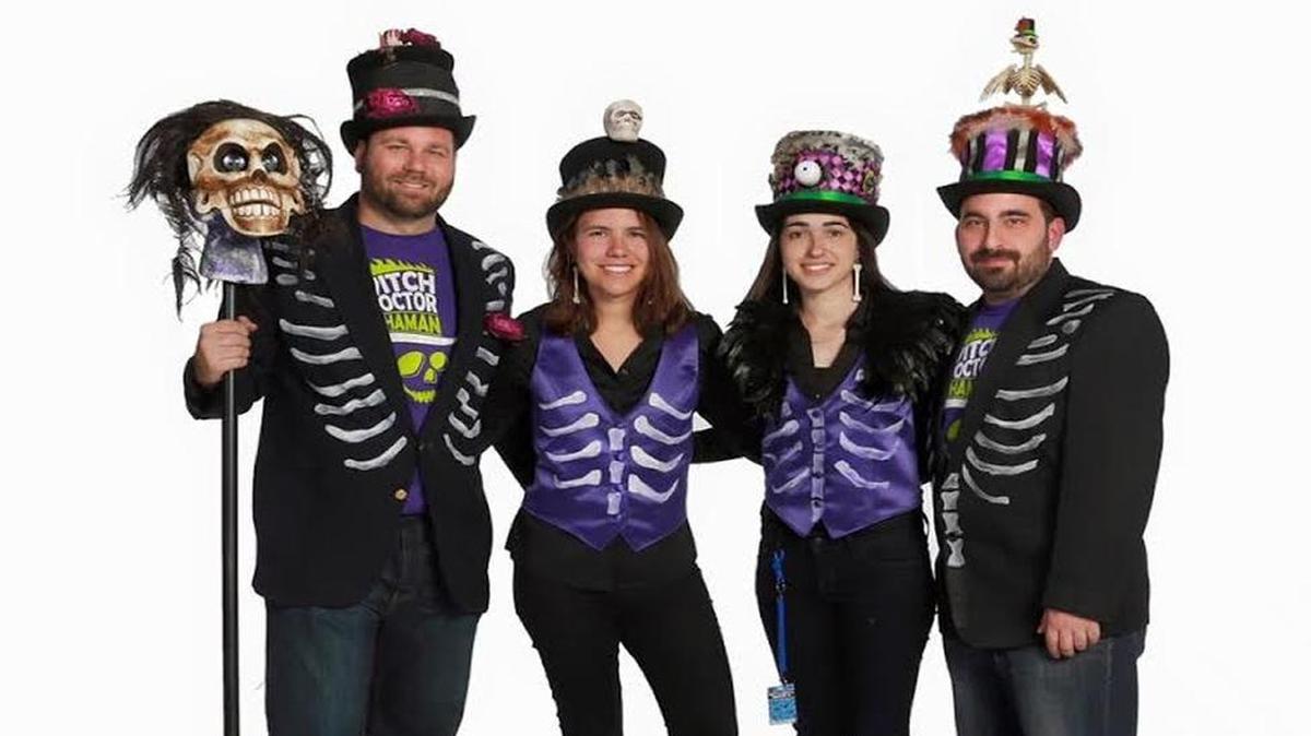 Team photo from left to right: Paul Grata, Jennifer Villa, Andrea Suarez, Michael Gellatly.
