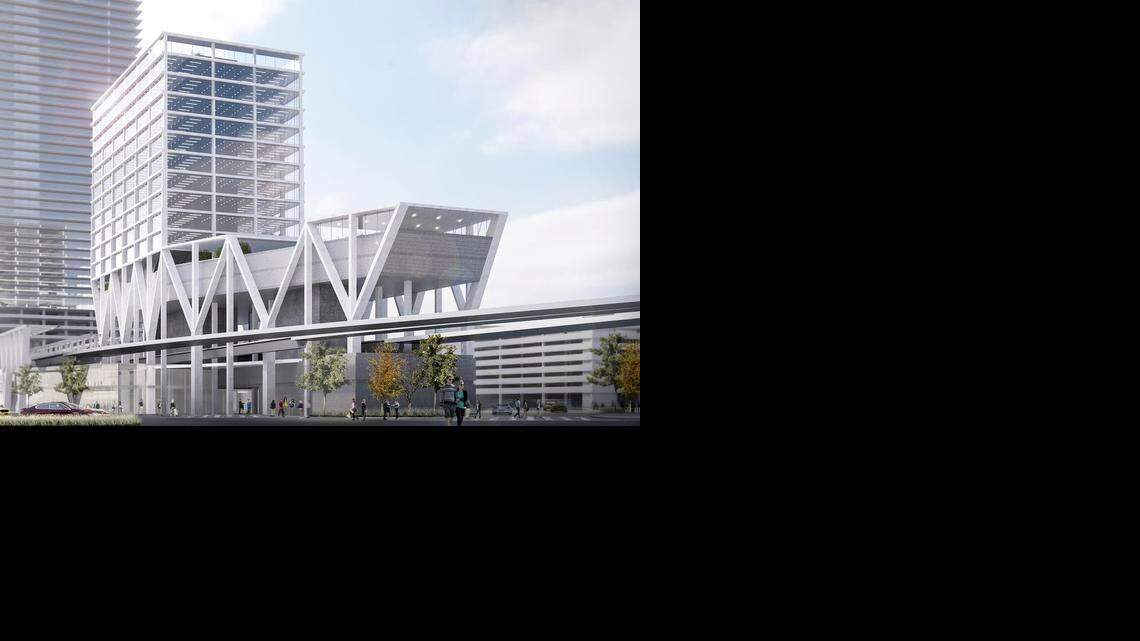 
A rendering of the MiamiCentral station, for the All Aboard Florida Miami-Orlando passenger express train, which is now under construction.
