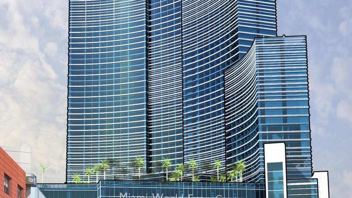 
A rendering of the Marriott Marquis Miami Worldcenter Hotel & Expo Center

