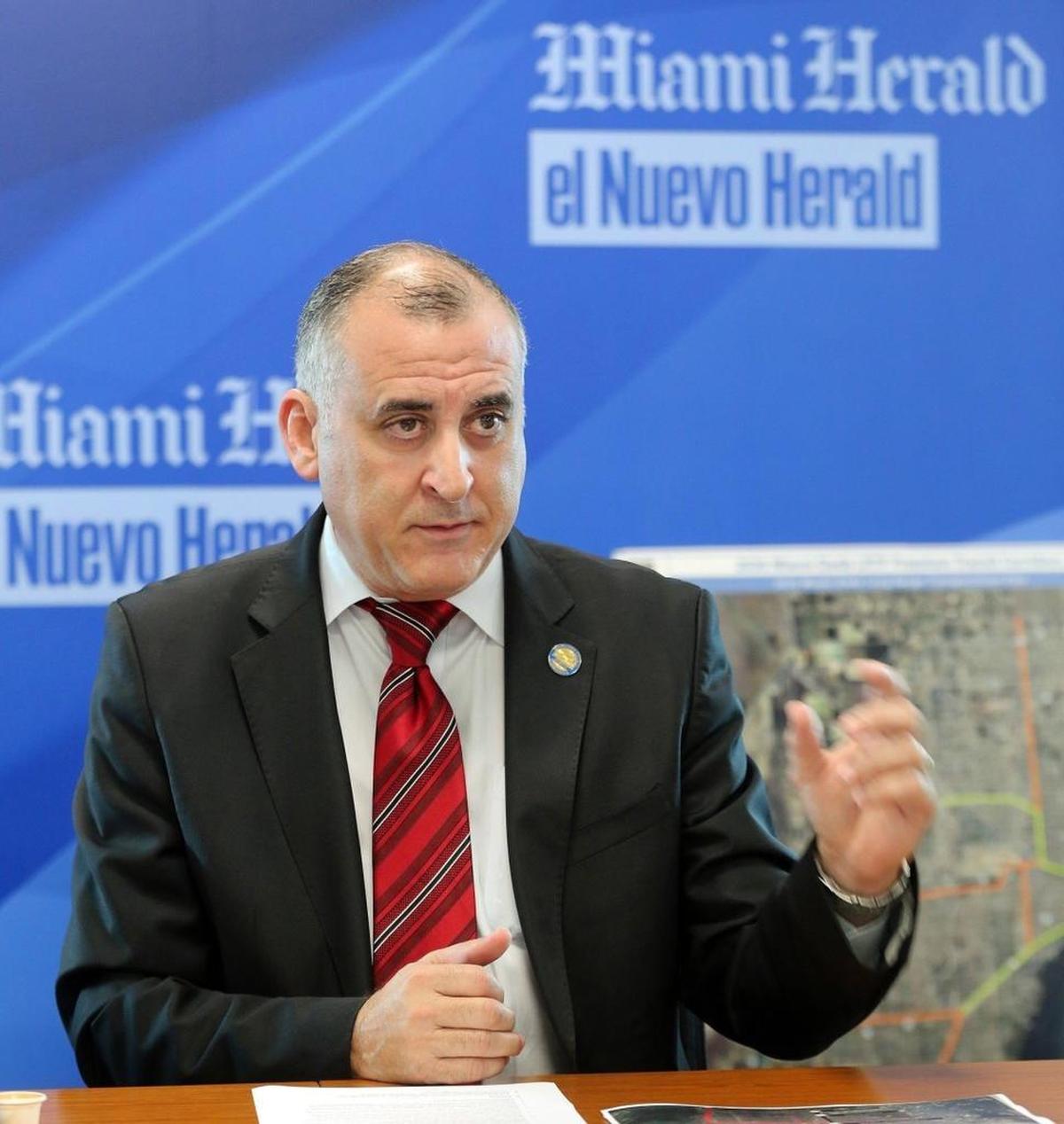 Esteban “Steve” Bovo, chairman of the Miami-Dade County Commission, sponsored legislation that establishes a new transit tax district.