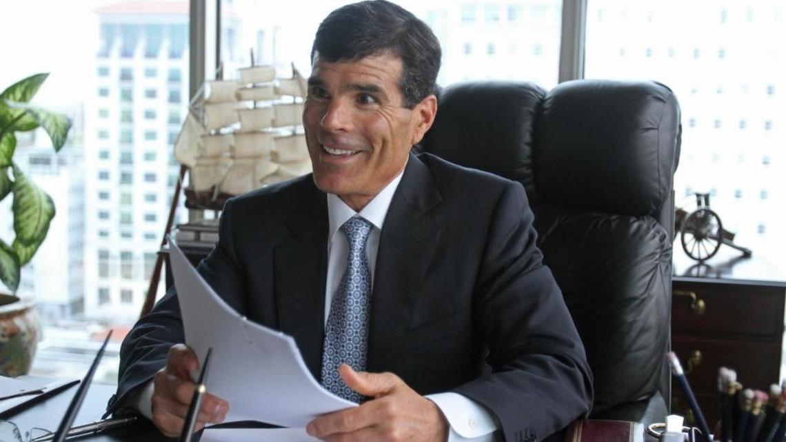 Ervin Gonzalez, a high-profile Miami lawyer with Colson Hicks Eidson, pictured at his office in 2012. Gonzalez was found dead on Thursday night.