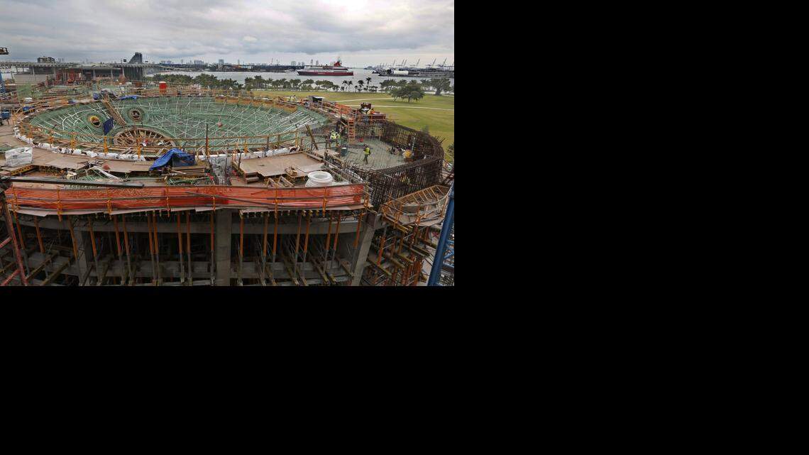 
The construction site for the Patricia and Phillip Frost Museum of Science at Museum Park on 11th Street and Biscayne Boulevard on Tuesday, Nov. 18, 2014.
