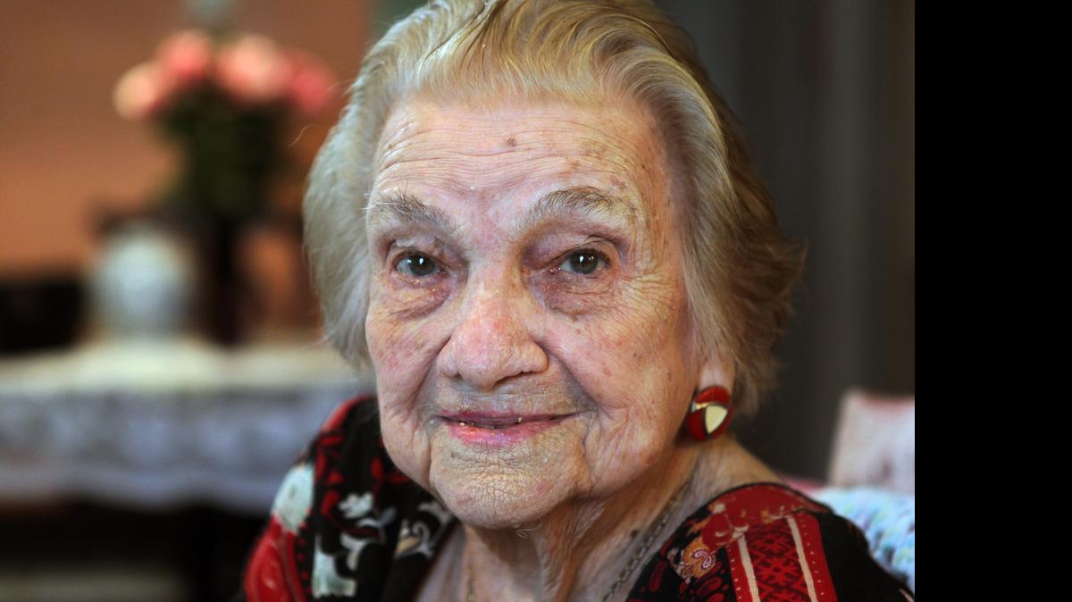 
Juana Casanova de Morales, who is 102 years old, is among five centenarian voters in Sweetwater.

