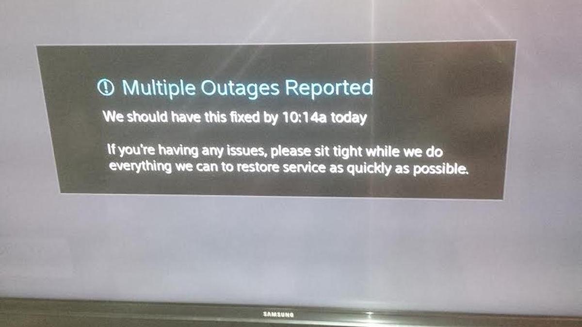 This is the mssage many are seeing Tuesday morning in the Miami area.