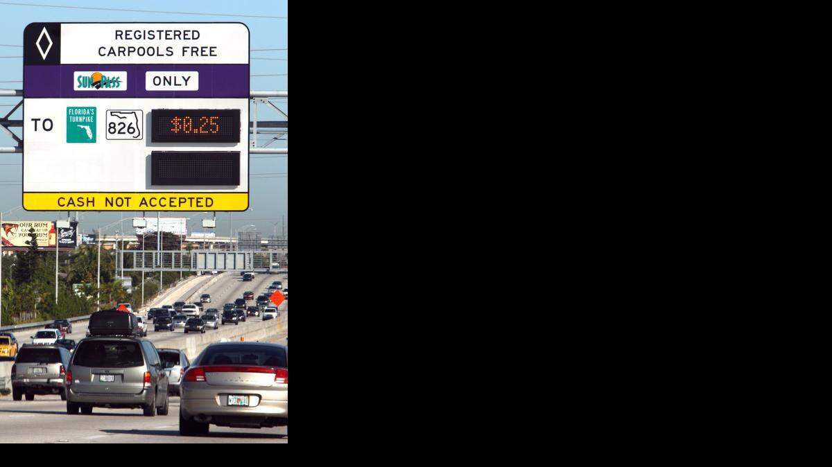 
Starting Saturday morning, just after midnight, drivers will begin paying tolls on stretches of SR 836 and SR 112, completing the Miami-Dade County Expressway Authority's conversion to all-electronic tolling.
