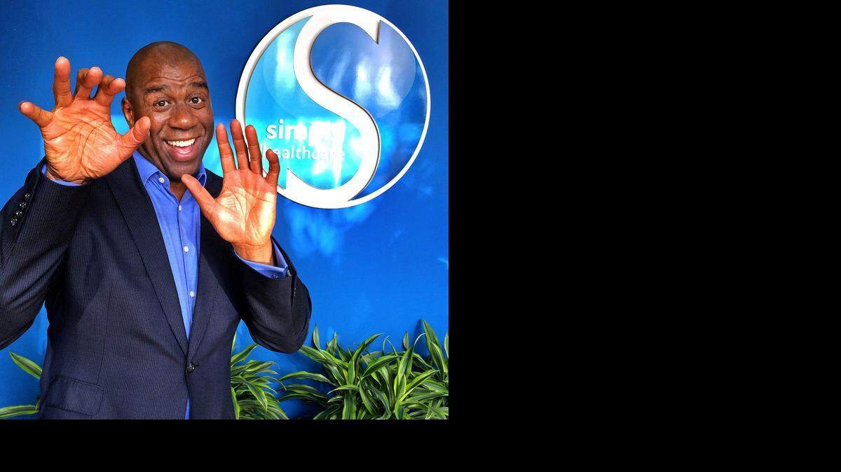 
Magic Johnson does promotional work for Simply Healthcare and sits on the company’s board.

