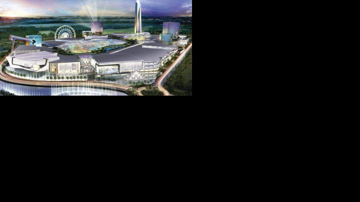 
A rendering of American Dream Miami, a $4 billion retail and entertainment complex that would bring the nation’s largest mall to Northwest Miami-Dade. 

