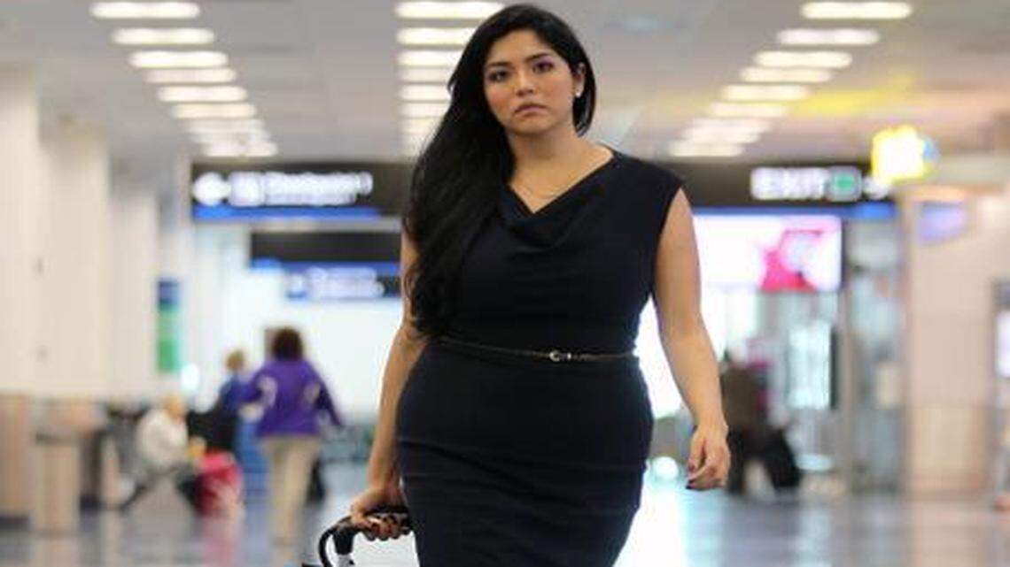 
Julissa Arce, high-flying Wall Street star turned immigration activist, at Miami International Airport.
