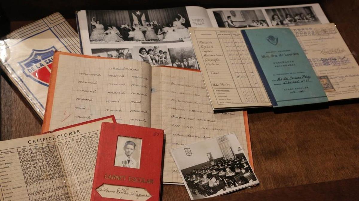 Documents displayed at the Pedro Pan exhibit currently at HistoryMiami Museum.