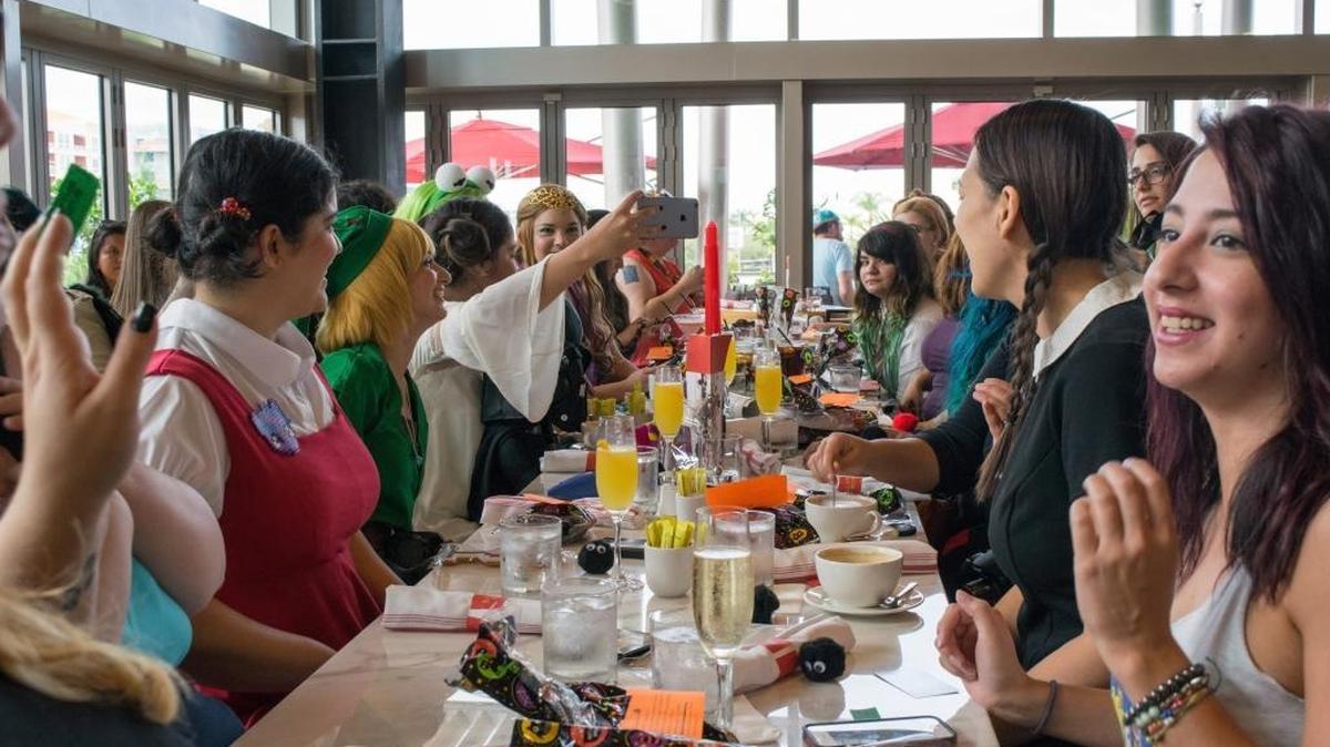 The meet-up group, Geek Girl Brunch, met Sunday, Oct. 25 at Earls Kitchen + Bar, at Dadeland, to share drinks and cos-play as some of their favorite fictional characters.