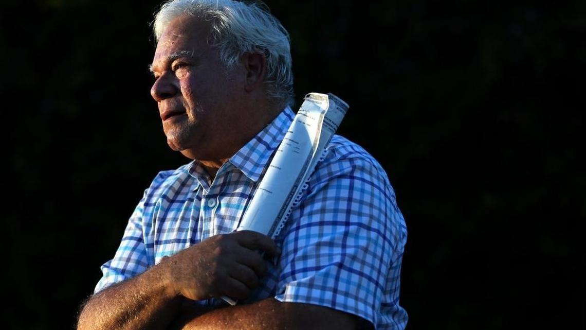 Ira Gordon holds family documents he brought along as he attends a panel discussion put on by researchers and other representatives from the U.S. Holocaust Memorial Museum at Beth Torah Congregation in North Miami Beach on Wednesday, March 15, 2017. The panel centered on securing restitution from the German government over Nazi theft.