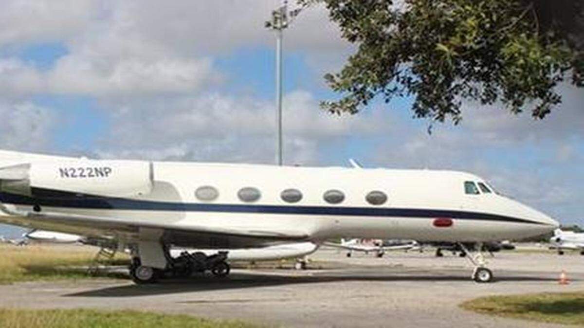 
The $4.5 million Gulfstream jet alleged to have been stolen by Venezuelan businessman Jose Avelino Goncalves.
