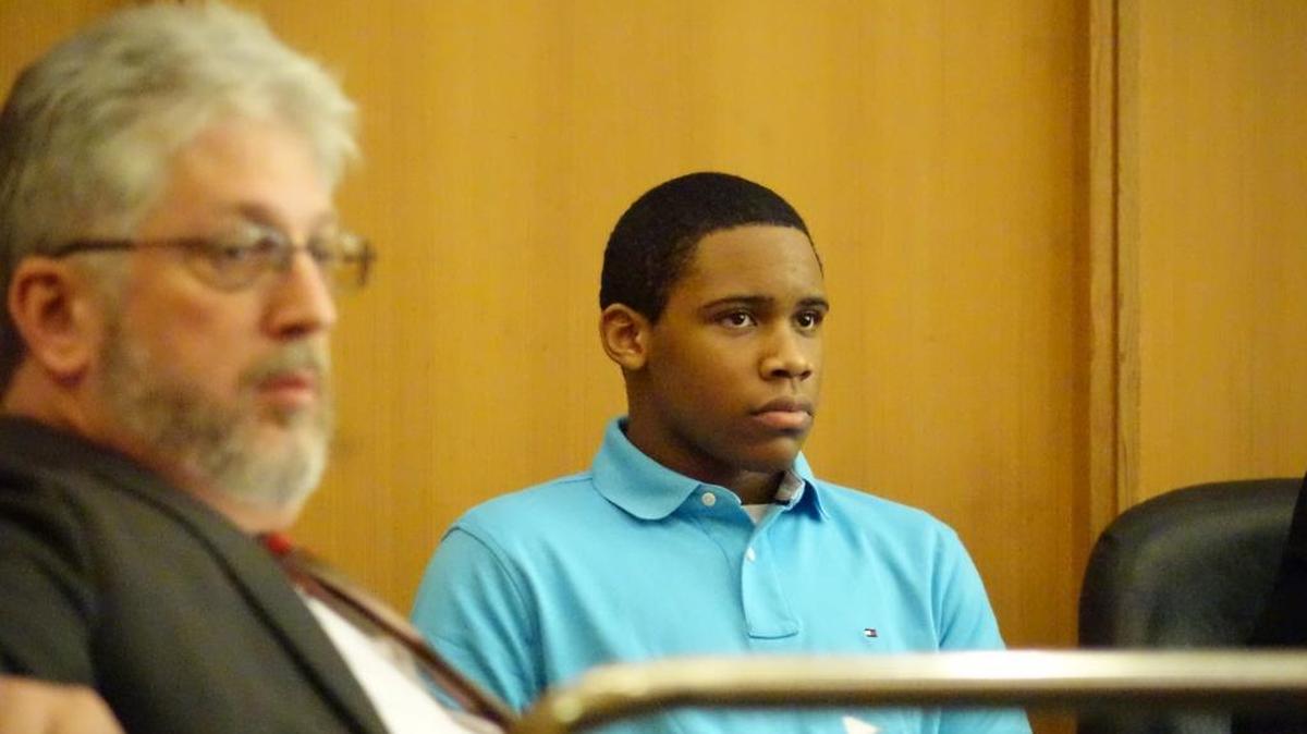 Juaquan Hall in court Wednesday on the first day of testimony in the trial for the slaying of Miami’s Ramiro Izquierdo, who cared for his blind brother.