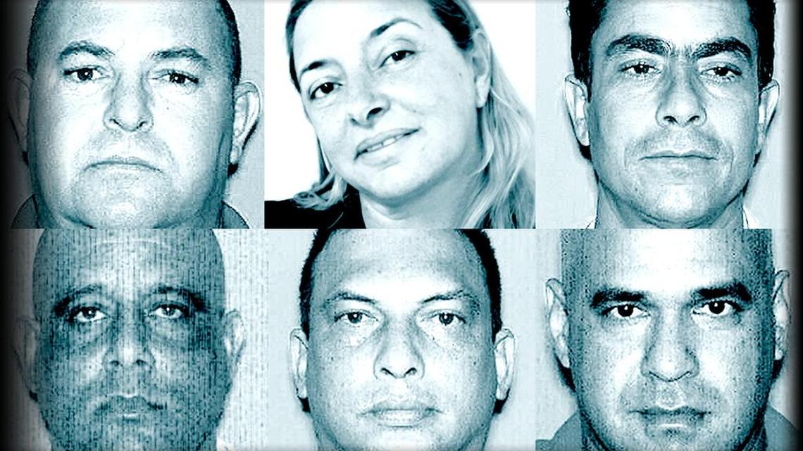 From top left moving clockwise: Jorge Luis Portillo, Dora Robaina, Joel Fuentes, Ariel Nunez Finalet, Mario Saul Lay, and Pedro Torres.