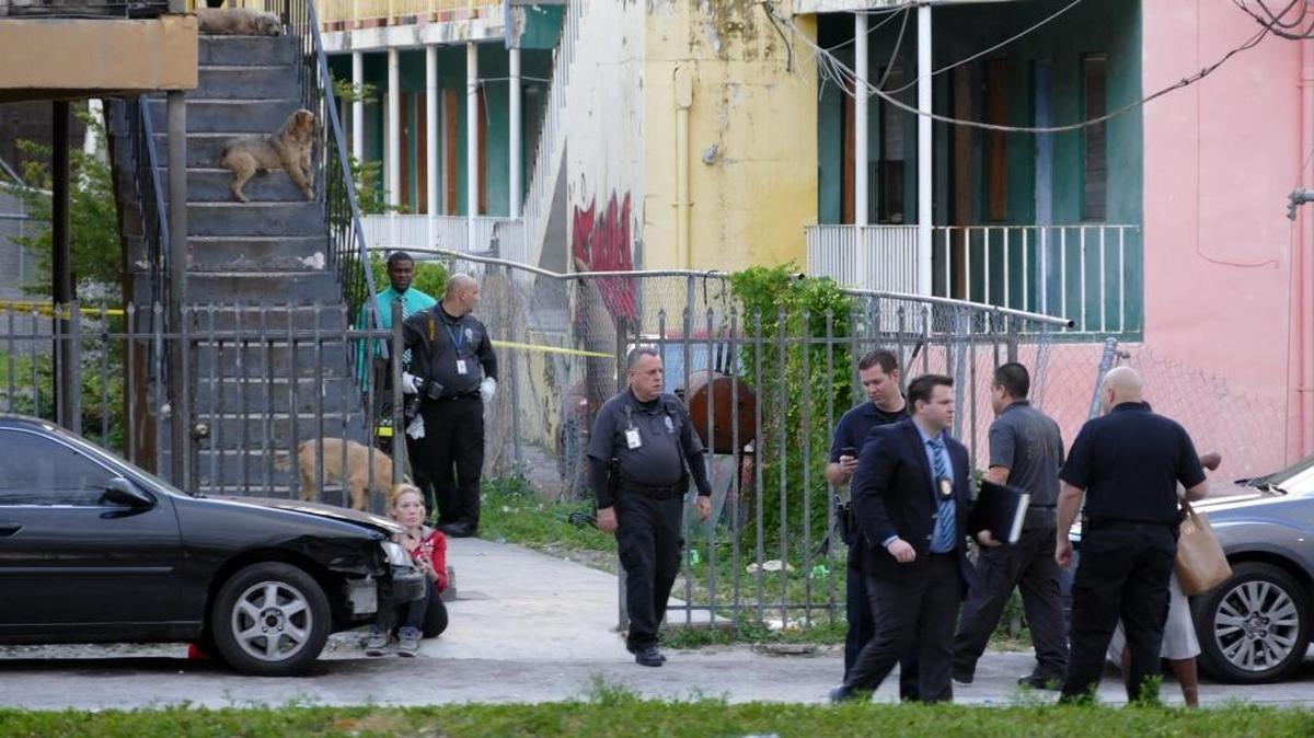 Two people were shot at 1756 NW Second Ct. Apt. 2 on Tuesday, Feb. 23, 2016.
