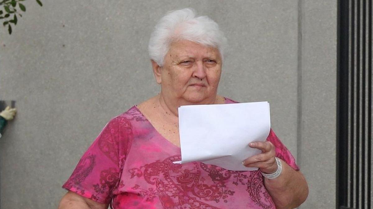 Gladys Coego, 74, exiting the Turner Guilford Knight Correctional Center after her arrest on voter fraud charges in October. She pleaded guilty on Friday and will be sentenced on Aug. 16.