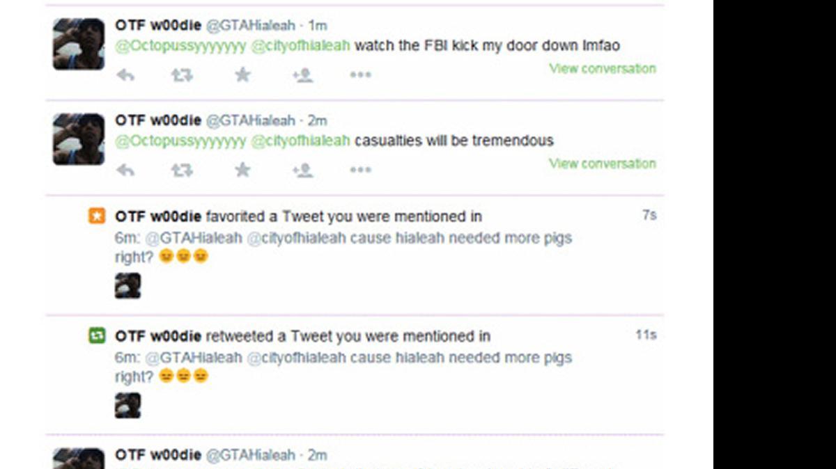 
A screenshot of tweets made by Julian Dominguez.
