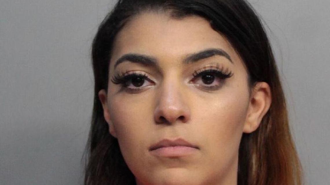 Yomna Fouad, 21, was arrested Saturday and charged with ripping off tens of thousands of dollars worth of valuables from two men she met at clubs on Miami Beach.