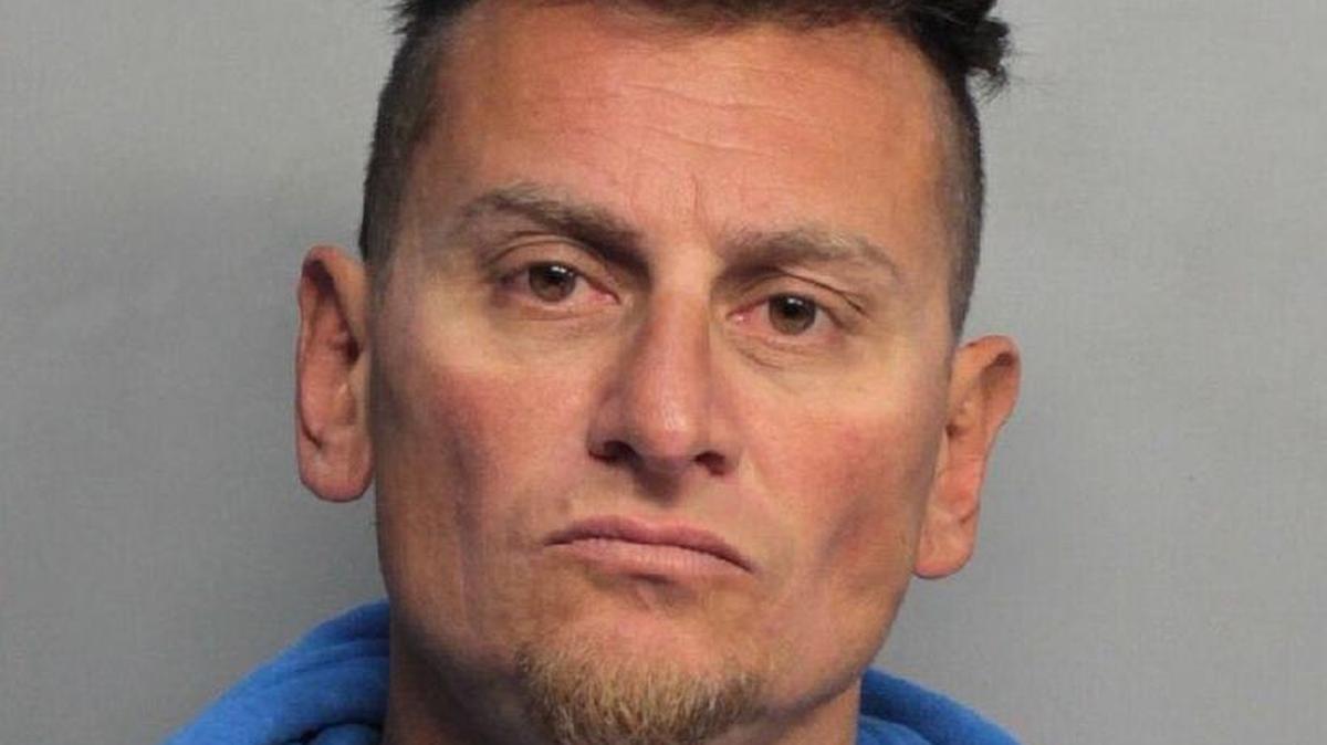 Matthew Lawrence Miller, 43, was charged with armed robbery, aggravated battery and retail theft after stabbing two people and trying to steal a $7.99 chicken Caesar salad, according to police.